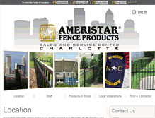 Tablet Screenshot of ameristarfencecharlotte.com